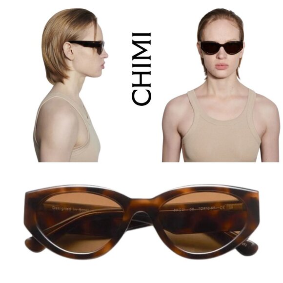 NWT - CHIMI 06 Tortoise Sunglasses (53mm-21mm) - Picture 1 of 16